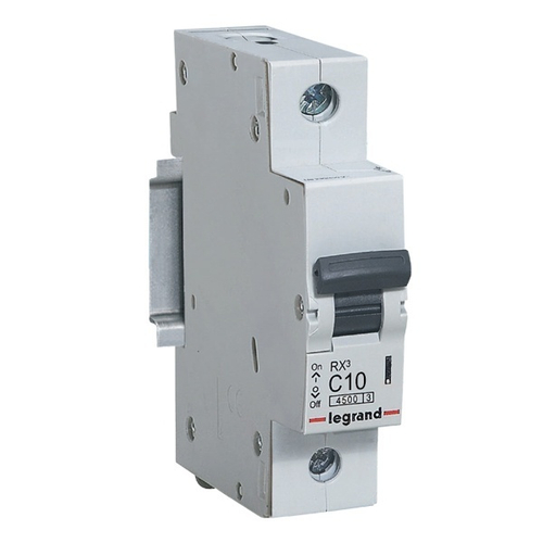 Автоматический выключатель Legrand RX3 1П 10A 4,5кА C (автомат электрический) 419662
