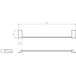 Ершик настенный NEW VENTURO золото
