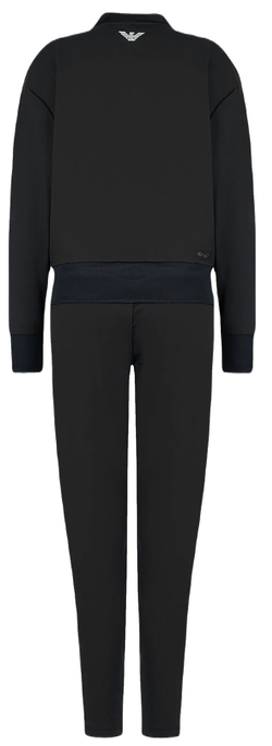 Женский теннисный костюм EA7 Woman Jersey Tracksuit - Black