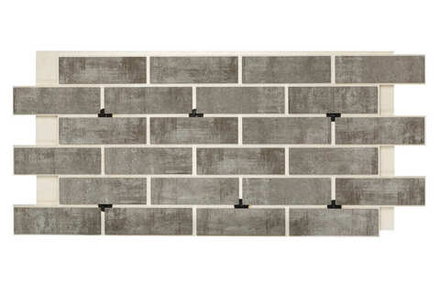 Клинкерная фасадная термопанель ЭППС Brick Wall, Серый 1150x540