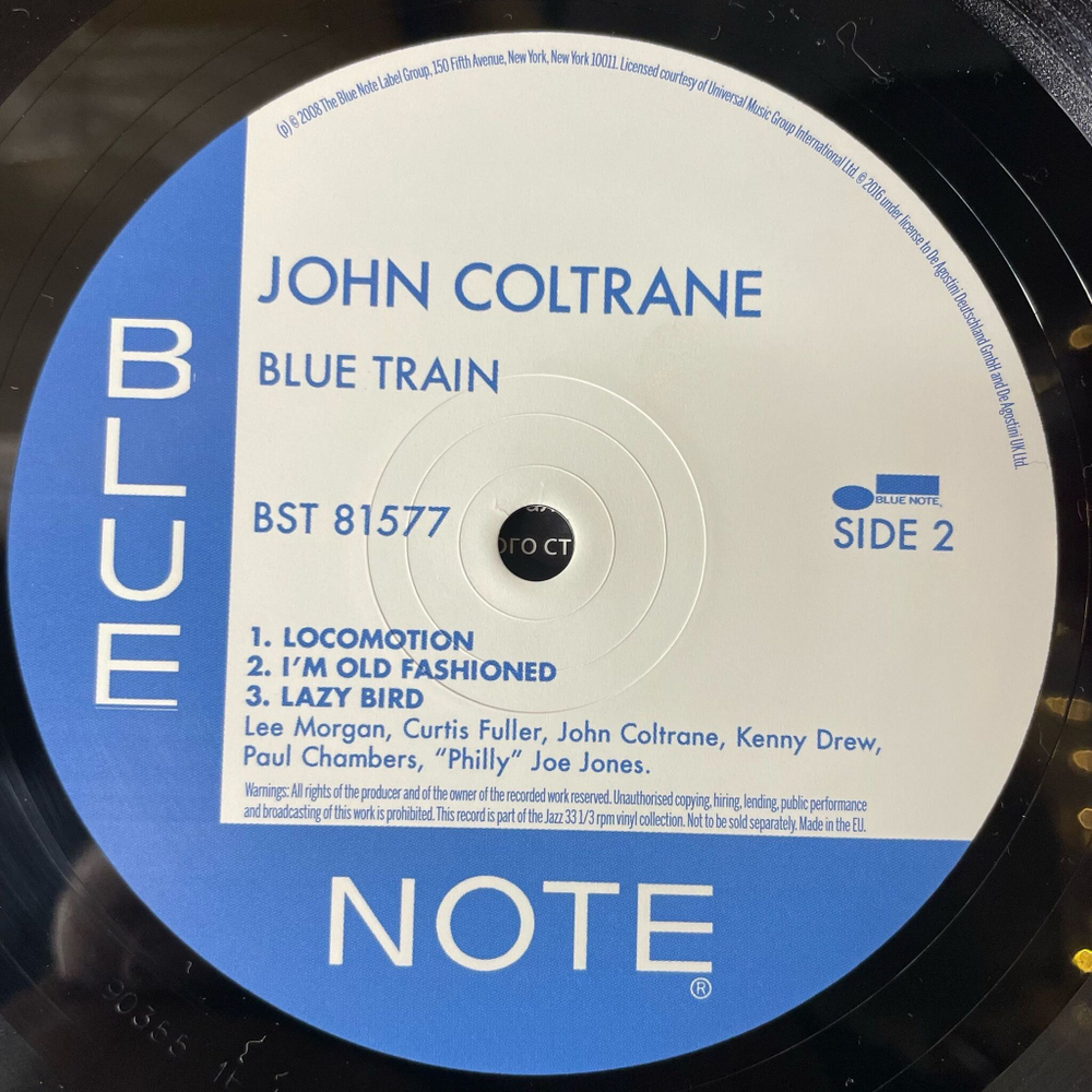 Виниловая пластинка LP John Coltrane Blue Train (Россия 2021) DeAgostini