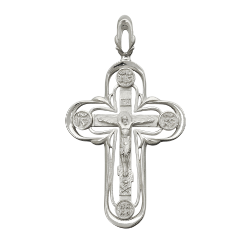 Крест из серебра/Родий