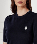 Шерстяной свитер BRENDO Ba&sh - темно-синий(1E25BREN)