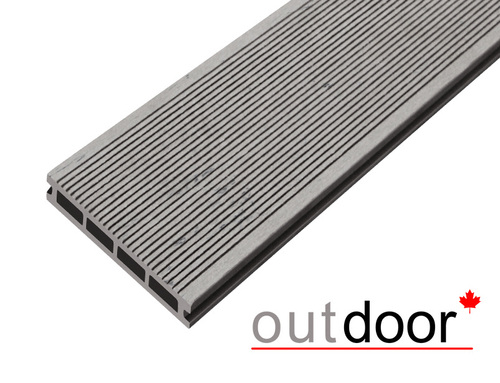 Террасная доска ДПК Outdoor 3D 150*25*4000 мм. STORM/вельвет серая микс