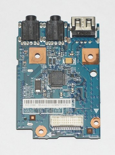 Плата с аудио и USB разъемами Lenovo B570 48.4PA04.01M 55.4IH02.011