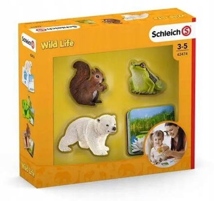 Фигурки Schleich Набор с открытками из серии «Дикая жизнь» 42474/ игрушки для детей/