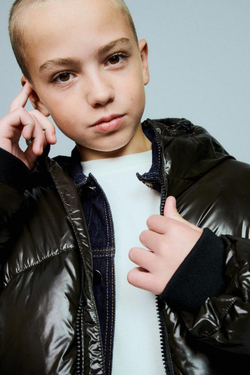 ZARA КУРТКА С КАПЮШОНОМ WATER REPELLENT, ЗЕЛЕНЫЙ