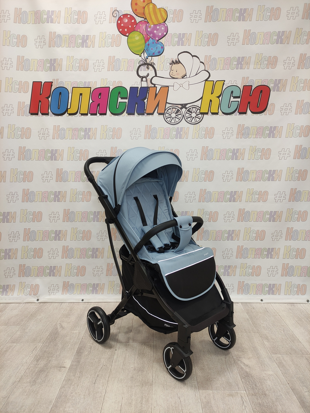 Коляска прогулочная MowBaby Smart 2023 Blue