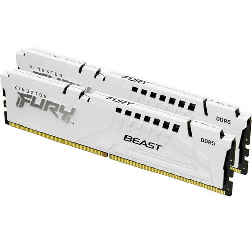 Модуль памяти DIMM DDR5 32Gb, 6800Mhz, 2x16Gb, Kingston FURY Beast White (KF568C34BWEK2-32)