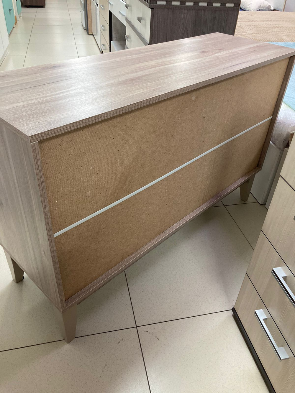 Комод Скандика КМ-12 дуб смоки/кашемир