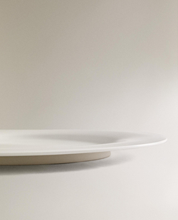 Zara Home набор столовой посуды из костяного фарфора, цвет белый, 27 см