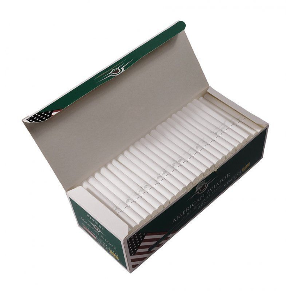 Гильзы для сигарет "American Aviator" XL Filter Menthol 200шт.