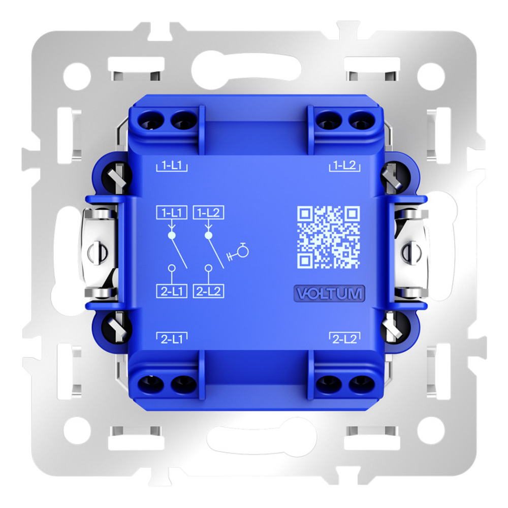 Механизм выключателя с самовозвратом двухклавишного 10А, S70