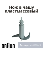 Нож в чашу пластмассовый AS00000217