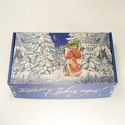 Коробка матовая на 2-3 ёлочных игрушки