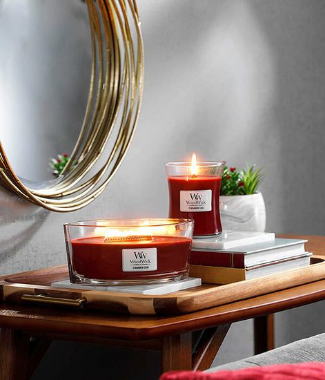 Чай с корицей, ароматическая свеча, WoodWick