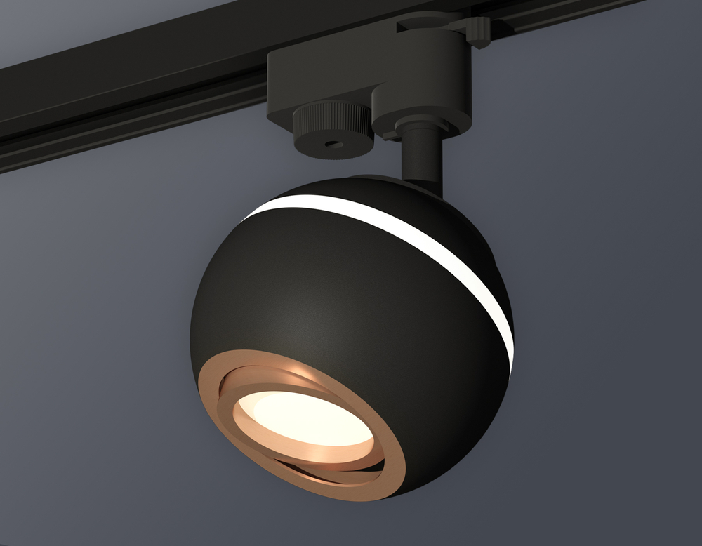 XT1102024 SBK/PPG черный песок/золото розовое полированное MR16 GU5.3 LED 3W 4200K