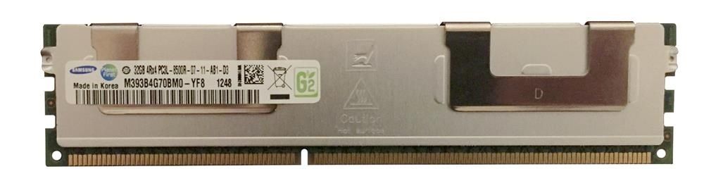 Модуль памяти для сервера Samsung 32GB PC3-8500 DDR3-1066MHz ECC Registered CL7 1.35V Memory M393B4G70BM0-YF8