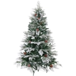 Ёлка «Таинственный лес» 150 см, (460 веток), ПВХ,леска,резина шишки, белое напыление