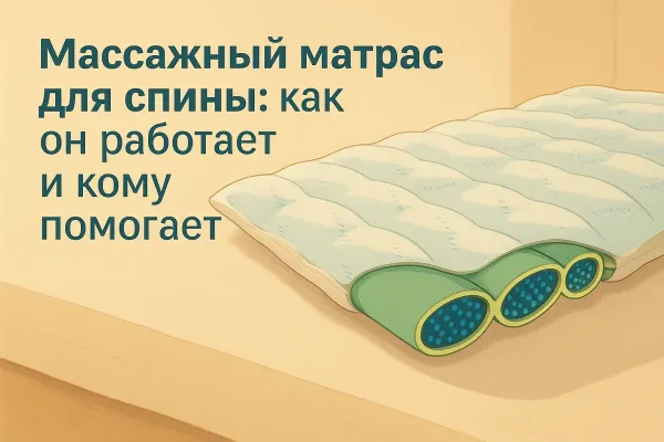 Массажный матрас для спины: как он работает и кому помогает