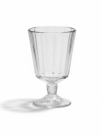 Набор бокалов 6 шт. 270 мл. на ножке, стеклянные с огранкой OPERA