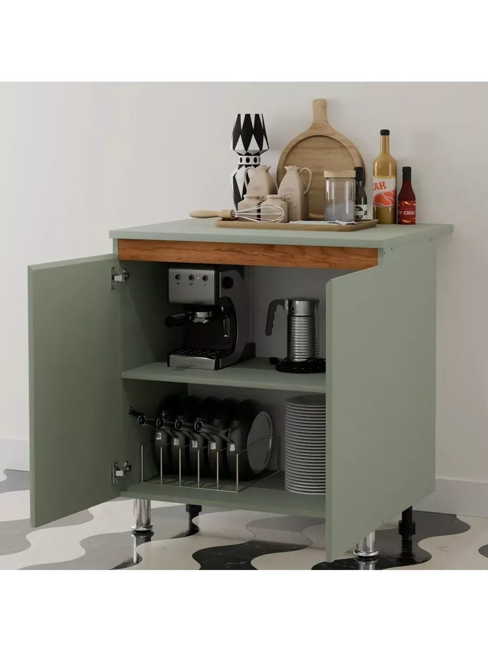 Кухонный модуль напольный 2 двери Валенсия 80х60х85