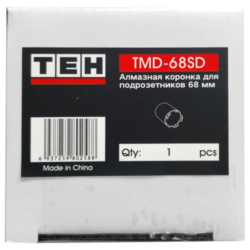 Алмазная коронка для подрозетников TEH TMD-68SD