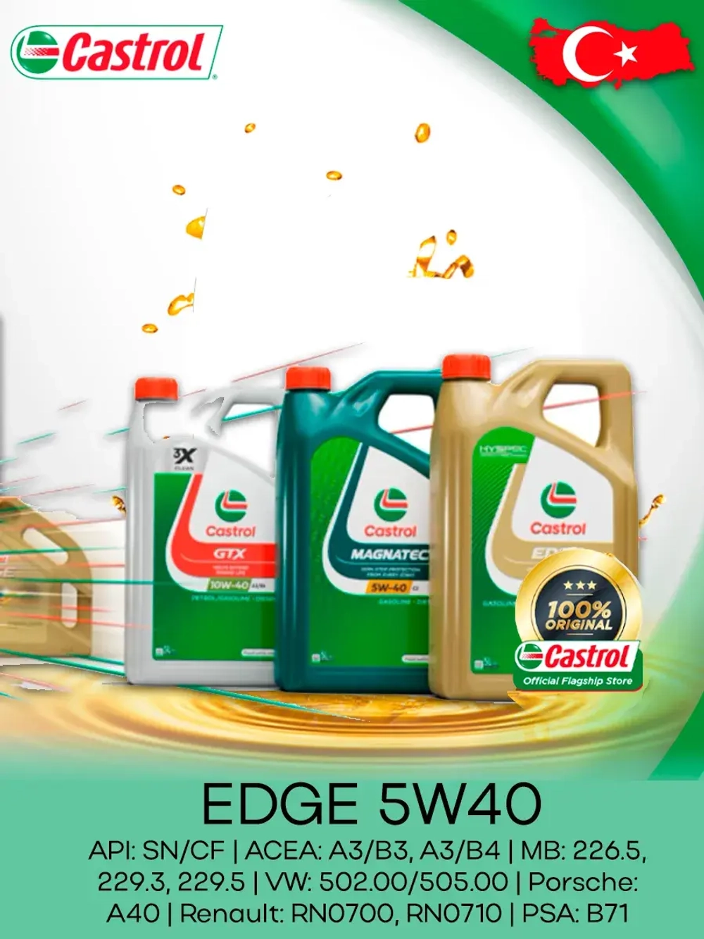 Castrol EDGE 5W40 4л.