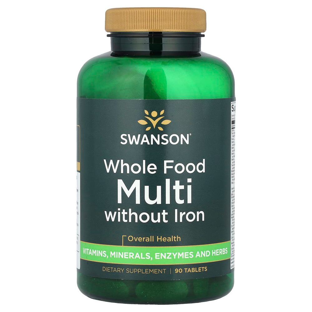 Swanson Vitamins, Мультивитамины из цельных продуктов, 90 таблеток