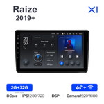 Teyes X1 10,2"для Toyota Raize 2019+