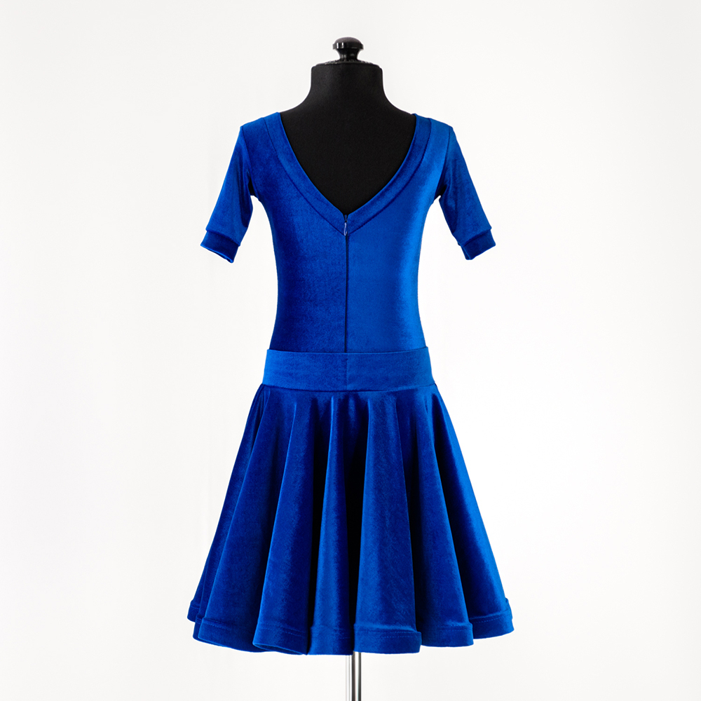 бархатное платье для бальных танцев