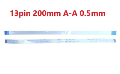 Шлейф FFC 13-pin Шаг 0.5mm Длина 20cm Прямой A-A AWM 20624 80C 60V VW-1