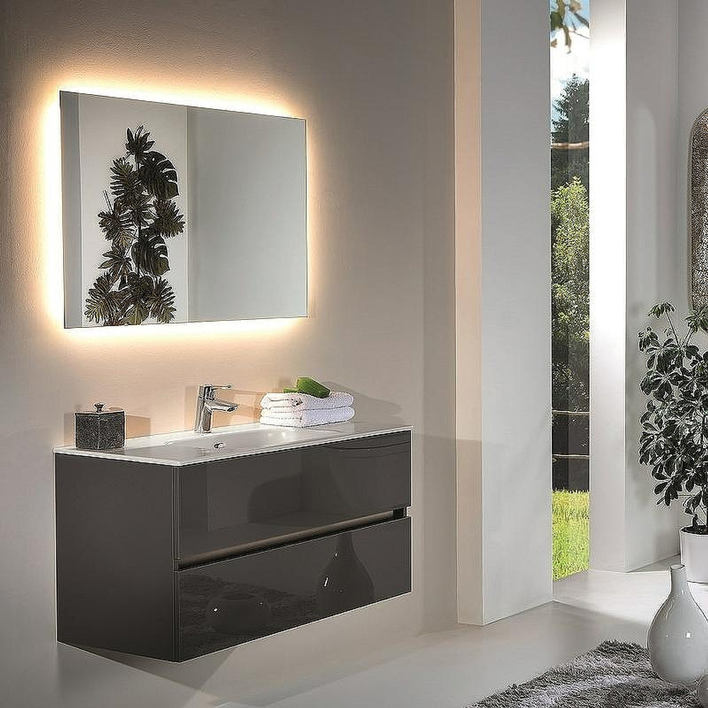 Тумба Armadi Art Valessi 120см 837-120-A glossy, АНТРАЦИТ глянец