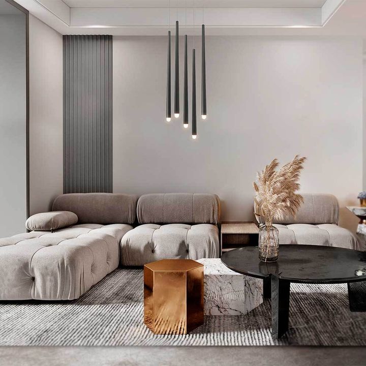 Подвесной светодиодный светильник Maytoni Cascade MOD132PL-L30BK