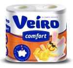 Бумага туалетная LINIA VEIRO Comfort 2 сл., 4 рул., белая