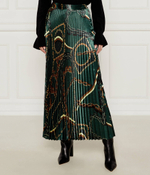 Сатиновая юбка Marc Cain - темно-зеленый (XC 71.14 W66)