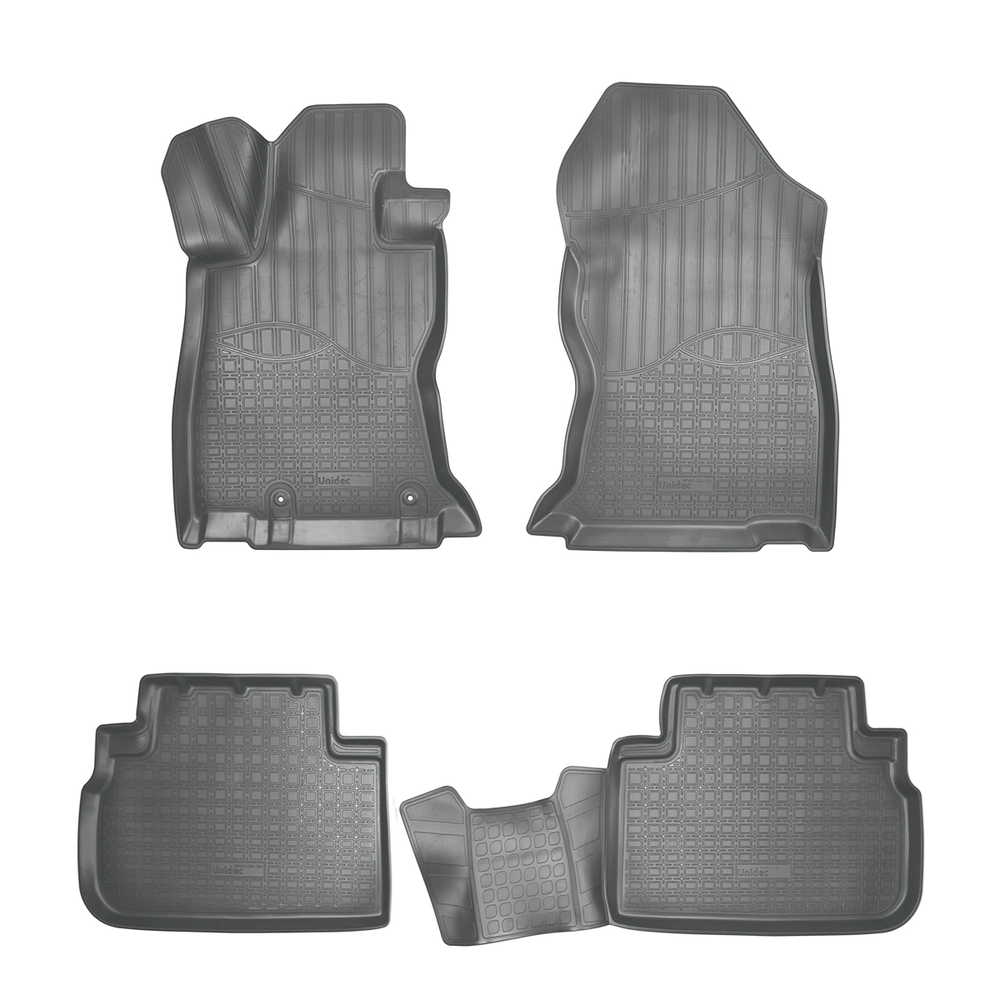 Ковры в салон Norplast/Unidec для Subaru Forester (2019-)Полиуретан,Серый, арт.NPA11-C84-124-G