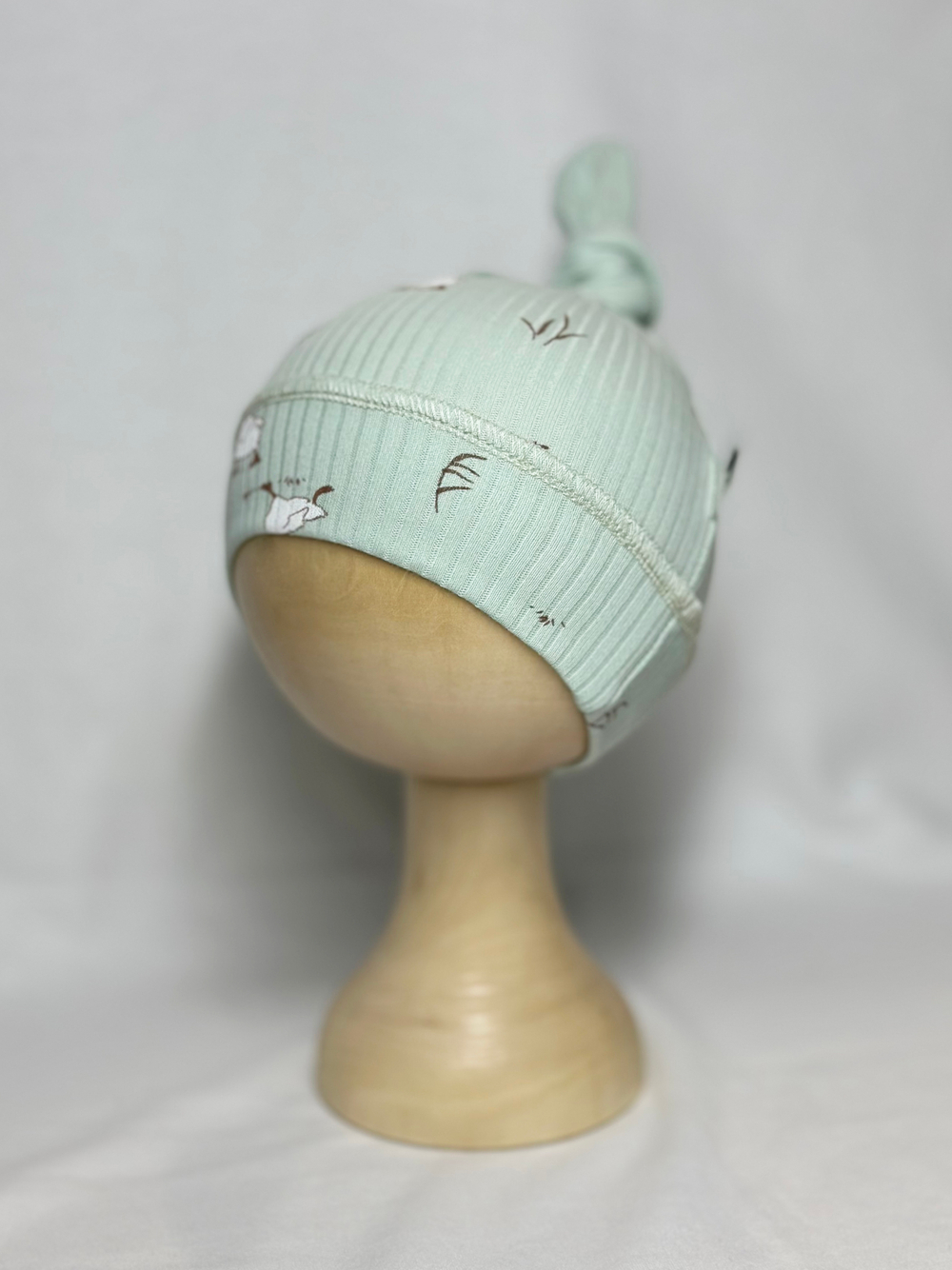 Шапочка Узелок Утята Рубчик Нефрит RinaAmari