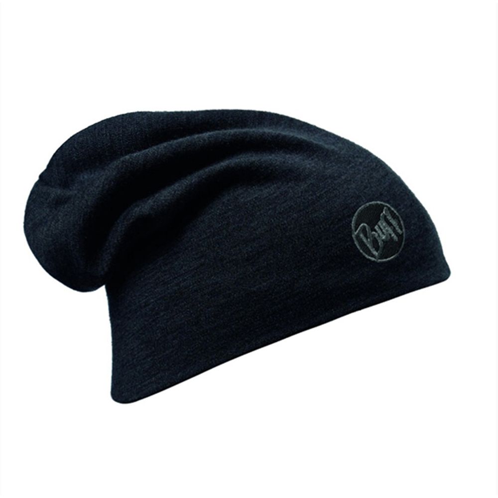 Шапка Buff Heavyweight Merino Wool Hat Solid Black (US:one size)