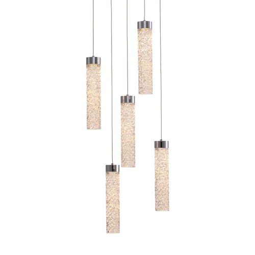 Подвесной светильник MD24030028-5A chrome/clear