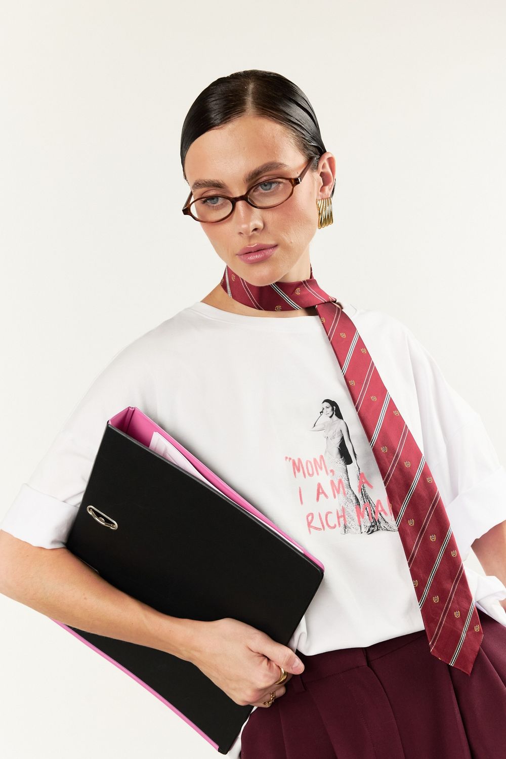 футболка белая оверсайз