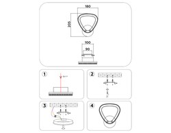 Ambrella Настенный светодиодный светильник с выключателем на корпусе Original FA9557