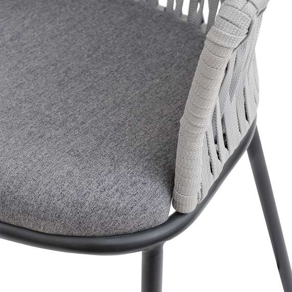 Полубарный стул Haugen, 66 см, серый