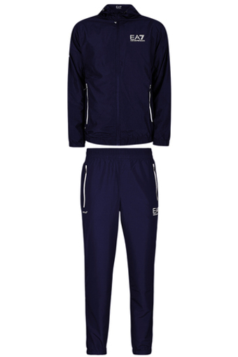 Мужской теннисный костюм EA7 Man Woven Tracksuit - небесный