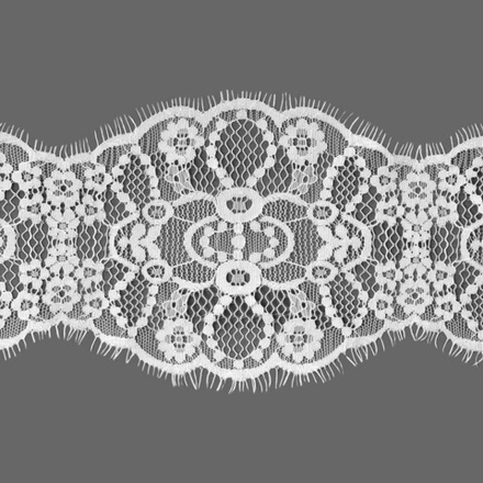 Кружево французское ш.12см. J133 белый