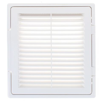 Решетка вентиляционная пластик, 300х300 мм, с сетк, с дверцей, Event, 3030ДФ