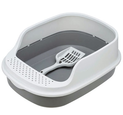 Лоток для кошек ЛЯ-МУРР 480х355мм с высоким бортом + подарок (совок) М1834