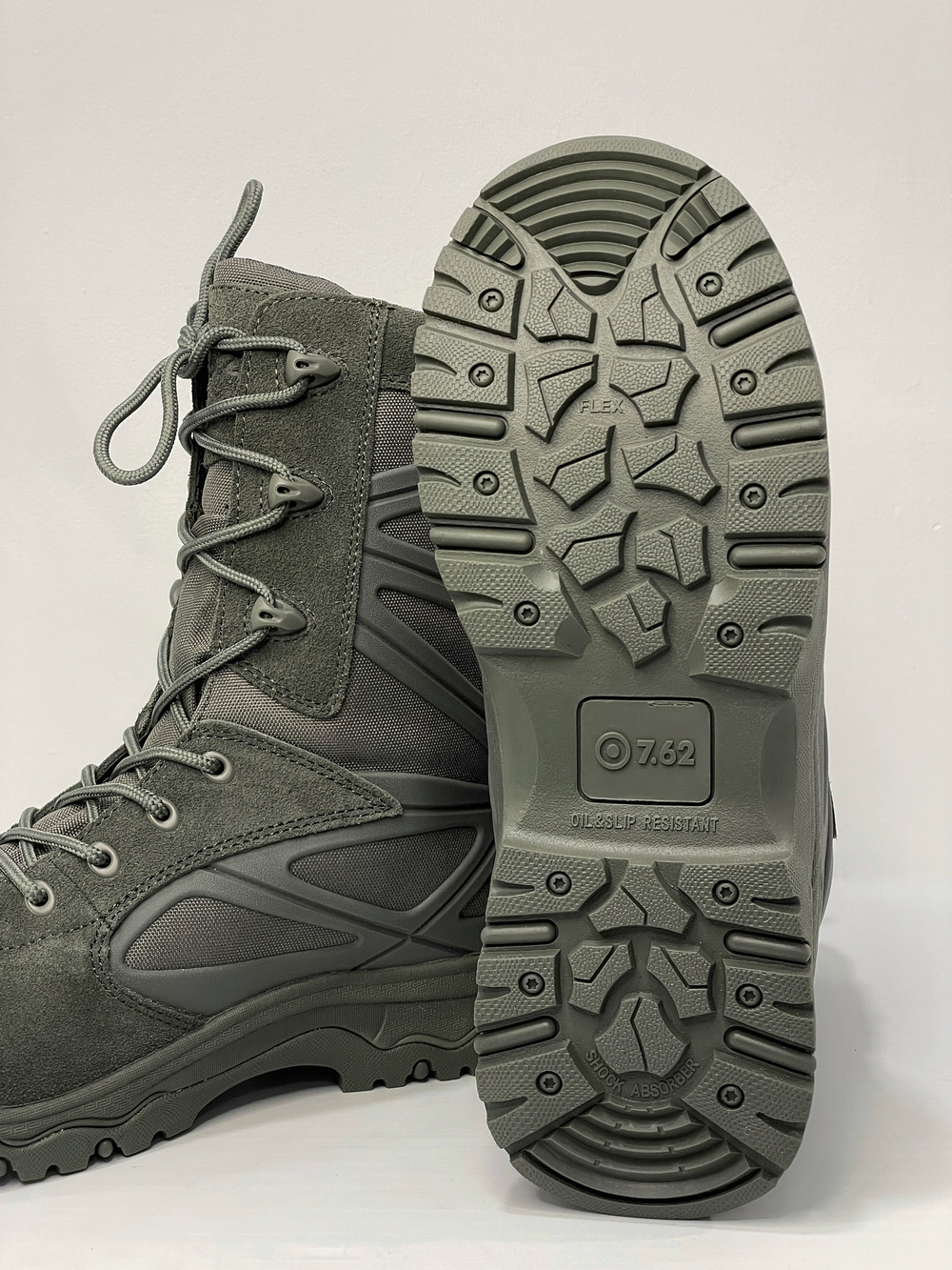 Тактические ботинки NovaTex Warrior 7.62 олива, замша и CORDURA®