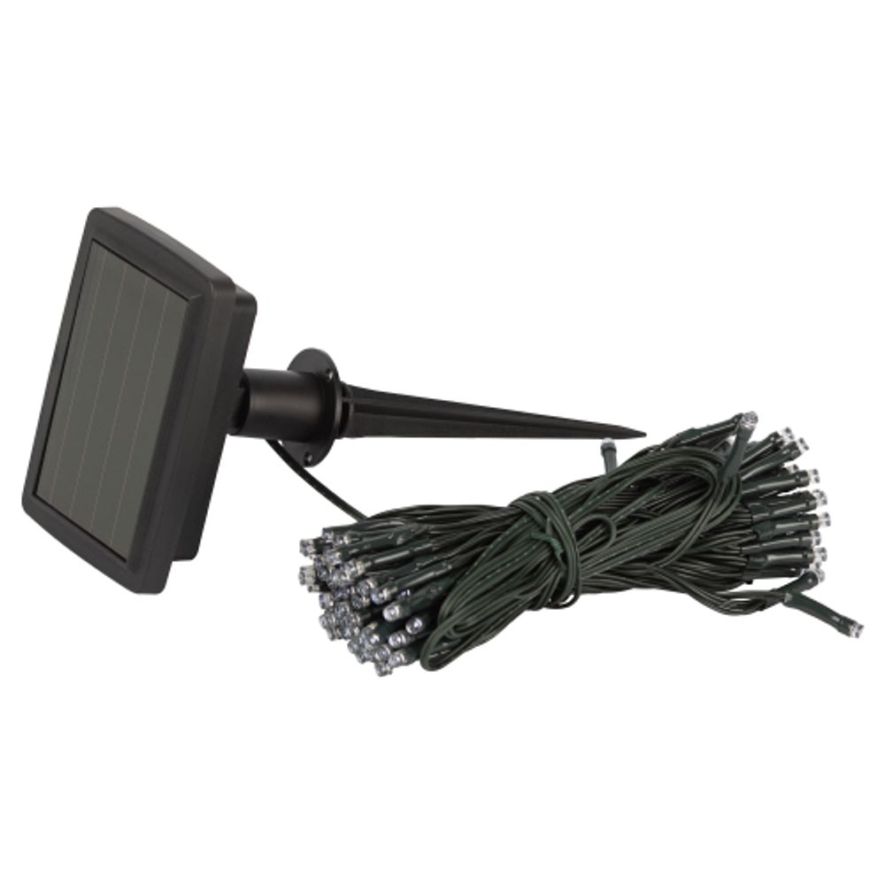 Садовая гирлянда ЭРА ERASF22-29 на солнечной батарее Бахрома холодный свет 2,4Х0,5м | Садовые декоративные светильники