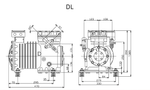 Поршневой полугерметичный компрессор Copeland DLSGE-40X-EWL с мощностью 4 л.с.
